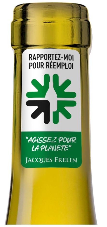 Logo réemploi bouteilles Jacques Frelin